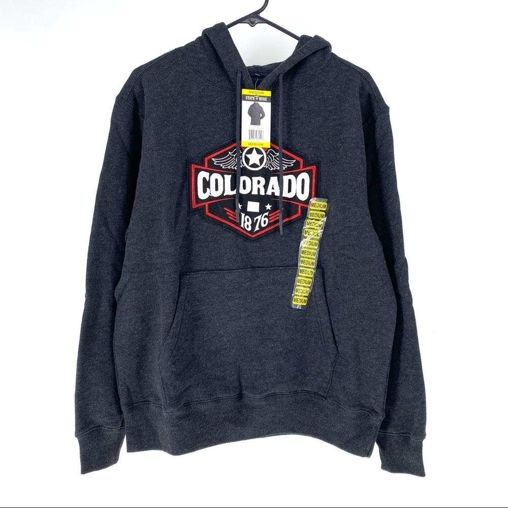 State of Mine Men's Colorado 1876 Wing Star Pullover Fleece Hoodie